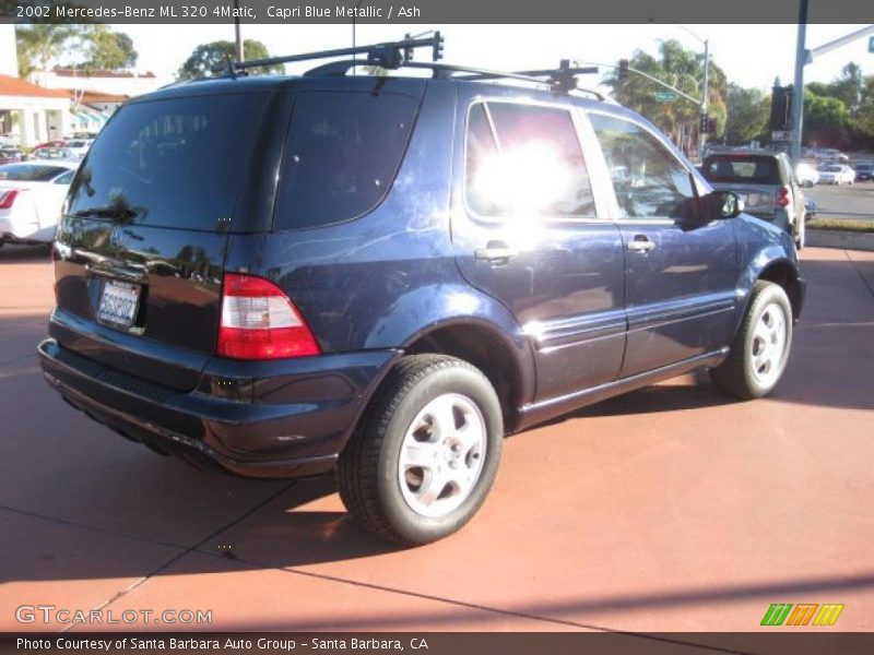 Capri Blue Metallic / Ash 2002 Mercedes-Benz ML 320 4Matic