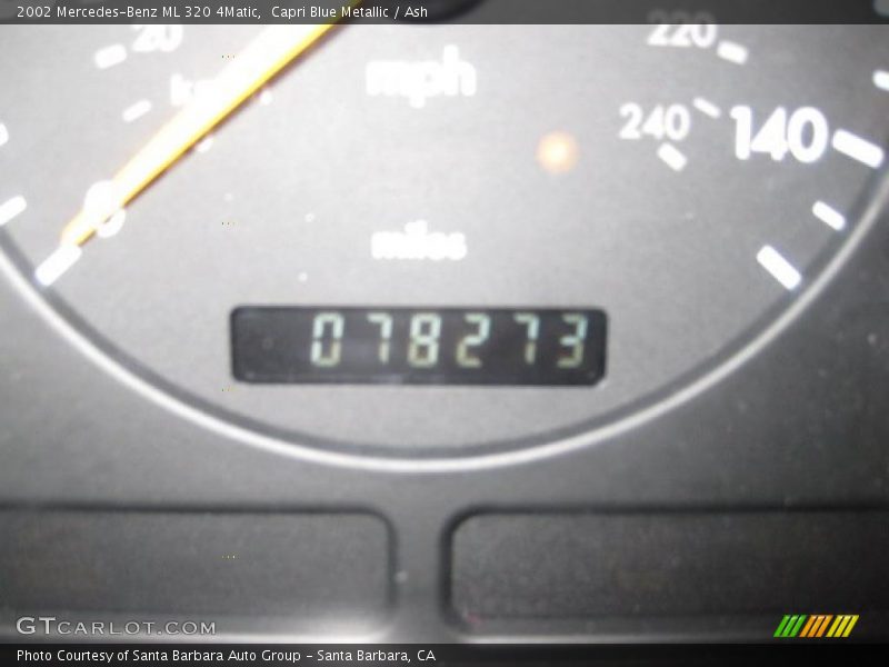 Capri Blue Metallic / Ash 2002 Mercedes-Benz ML 320 4Matic