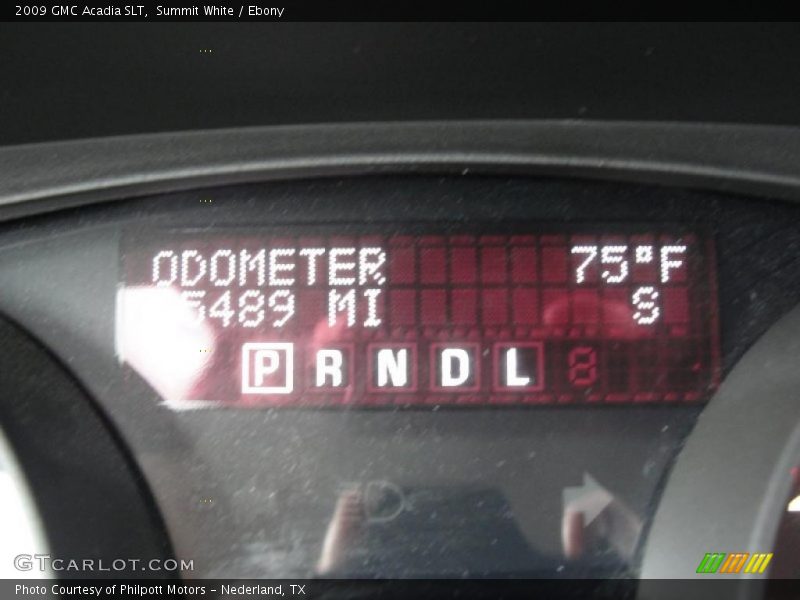 Summit White / Ebony 2009 GMC Acadia SLT