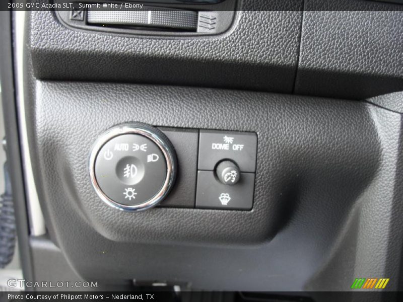 Summit White / Ebony 2009 GMC Acadia SLT