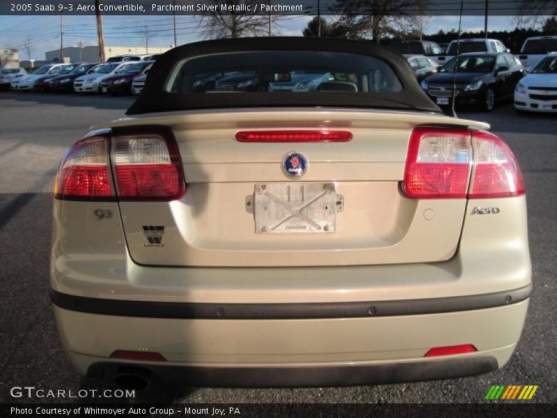 Parchment Silver Metallic / Parchment 2005 Saab 9-3 Aero Convertible
