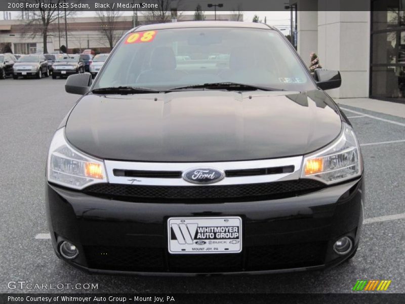 Black / Medium Stone 2008 Ford Focus SES Sedan