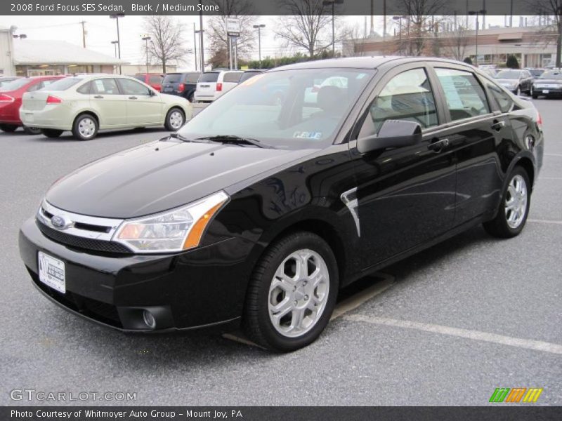 Black / Medium Stone 2008 Ford Focus SES Sedan