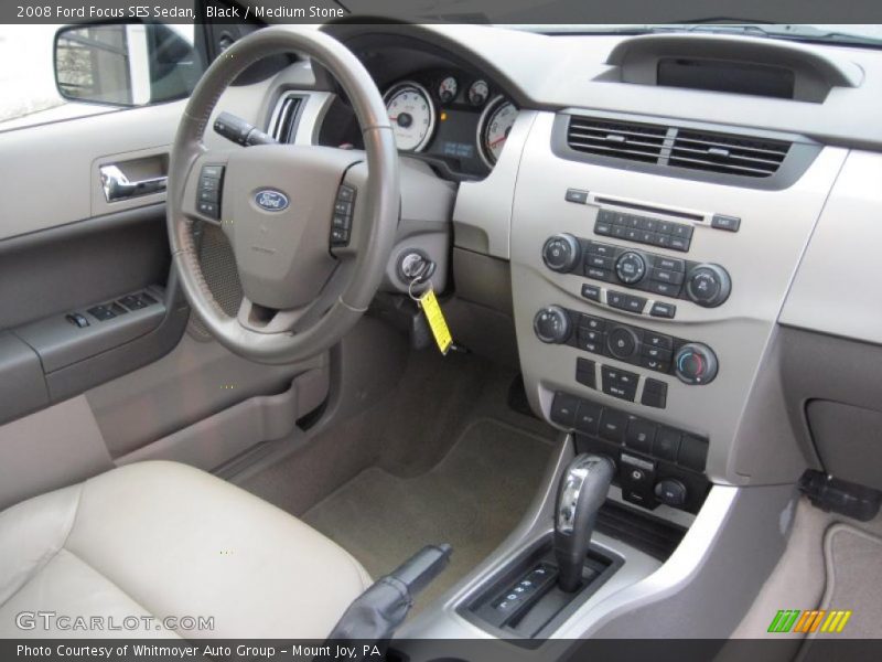 Black / Medium Stone 2008 Ford Focus SES Sedan