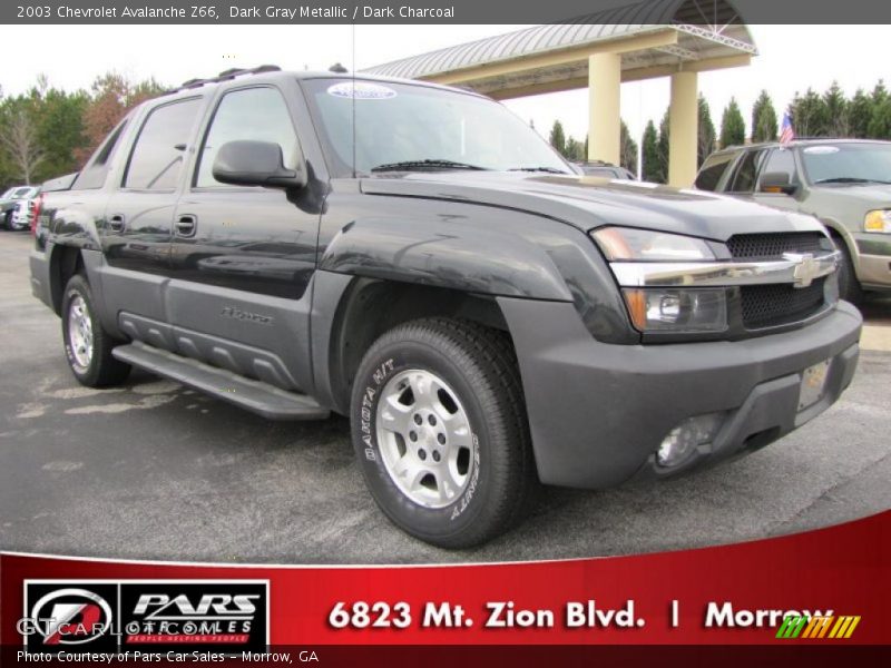 Dark Gray Metallic / Dark Charcoal 2003 Chevrolet Avalanche Z66