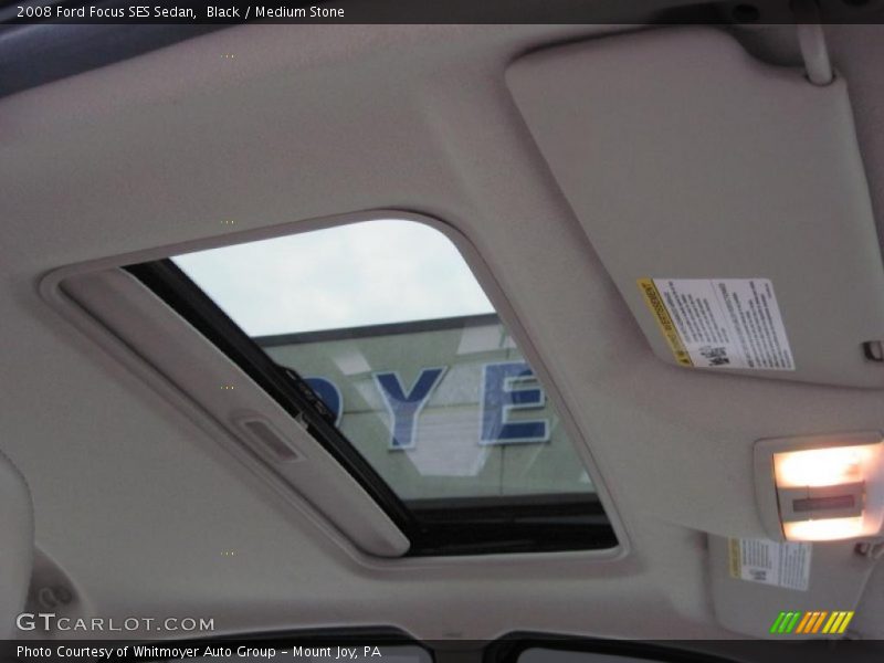 Black / Medium Stone 2008 Ford Focus SES Sedan