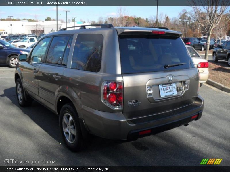 Mocha Metallic / Saddle 2008 Honda Pilot EX-L