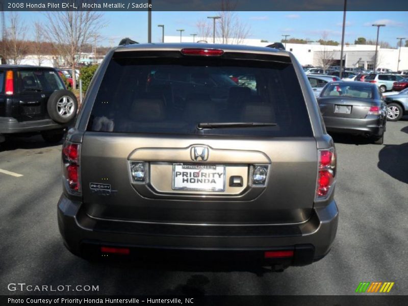 Mocha Metallic / Saddle 2008 Honda Pilot EX-L