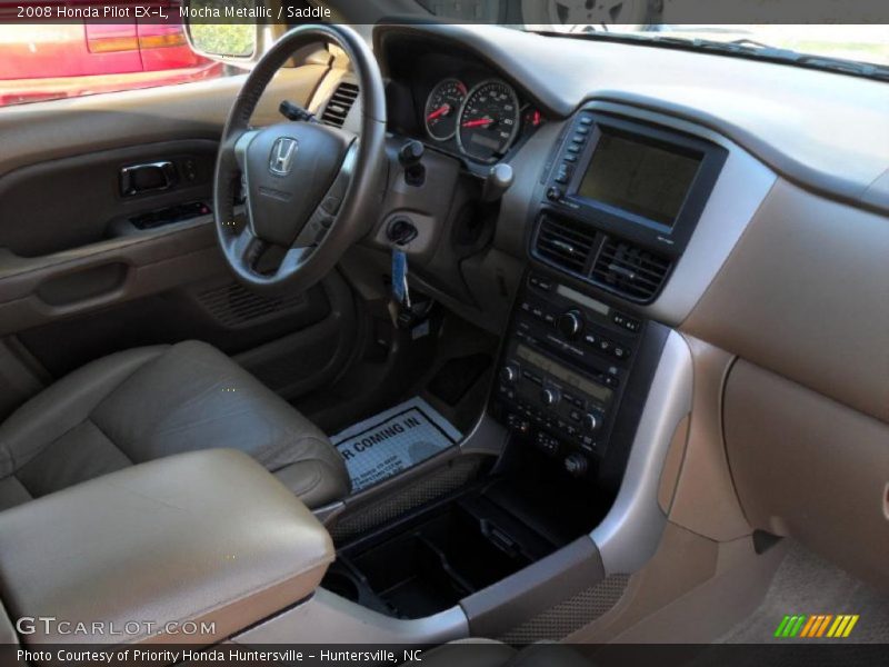 Mocha Metallic / Saddle 2008 Honda Pilot EX-L