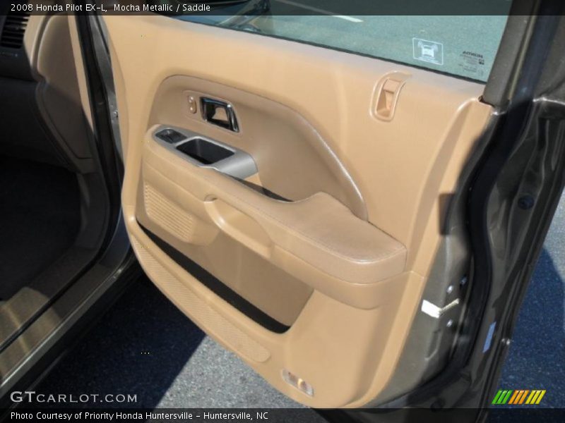 Mocha Metallic / Saddle 2008 Honda Pilot EX-L