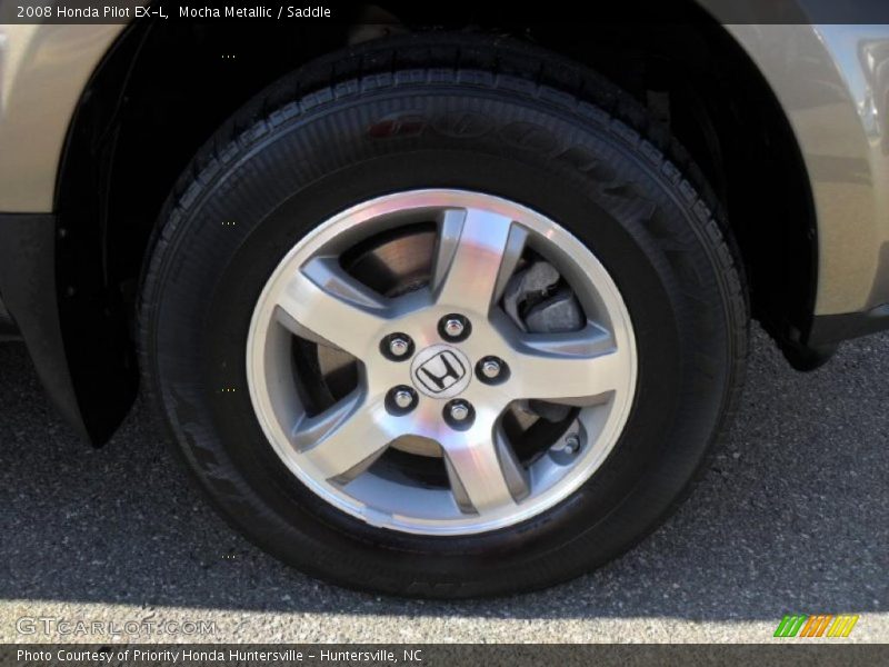 Mocha Metallic / Saddle 2008 Honda Pilot EX-L