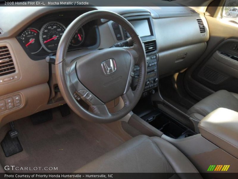  2008 Pilot EX-L Saddle Interior