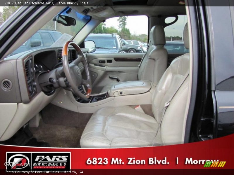 Sable Black / Shale 2002 Cadillac Escalade AWD