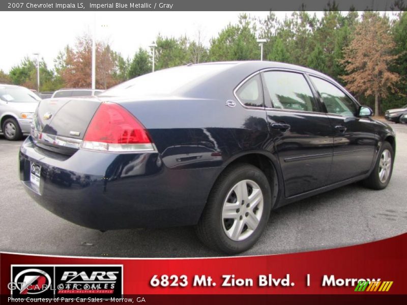 Imperial Blue Metallic / Gray 2007 Chevrolet Impala LS