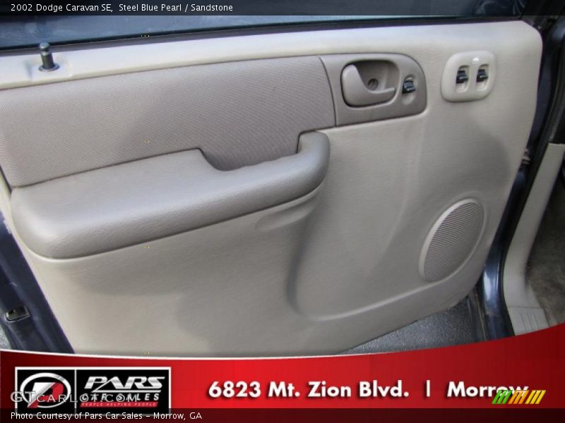 Steel Blue Pearl / Sandstone 2002 Dodge Caravan SE