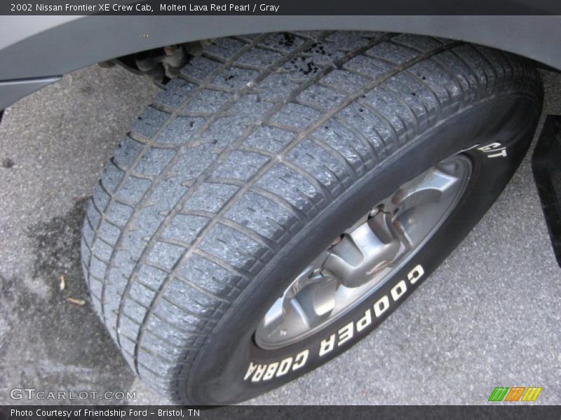 Molten Lava Red Pearl / Gray 2002 Nissan Frontier XE Crew Cab