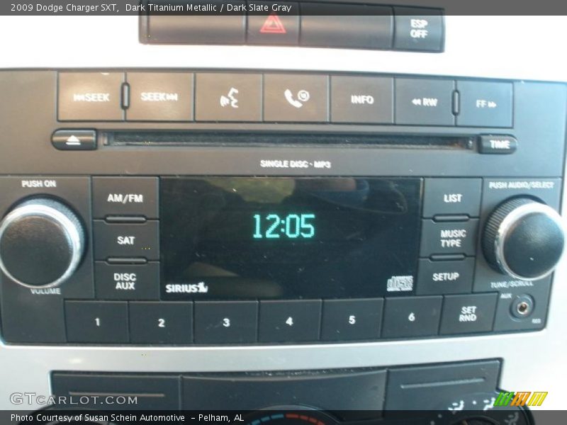Dark Titanium Metallic / Dark Slate Gray 2009 Dodge Charger SXT