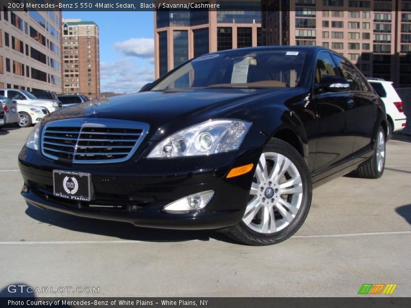Black / Savanna/Cashmere 2009 Mercedes-Benz S 550 4Matic Sedan