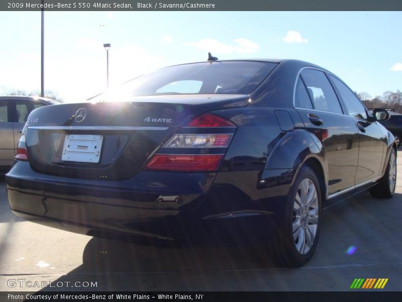 Black / Savanna/Cashmere 2009 Mercedes-Benz S 550 4Matic Sedan