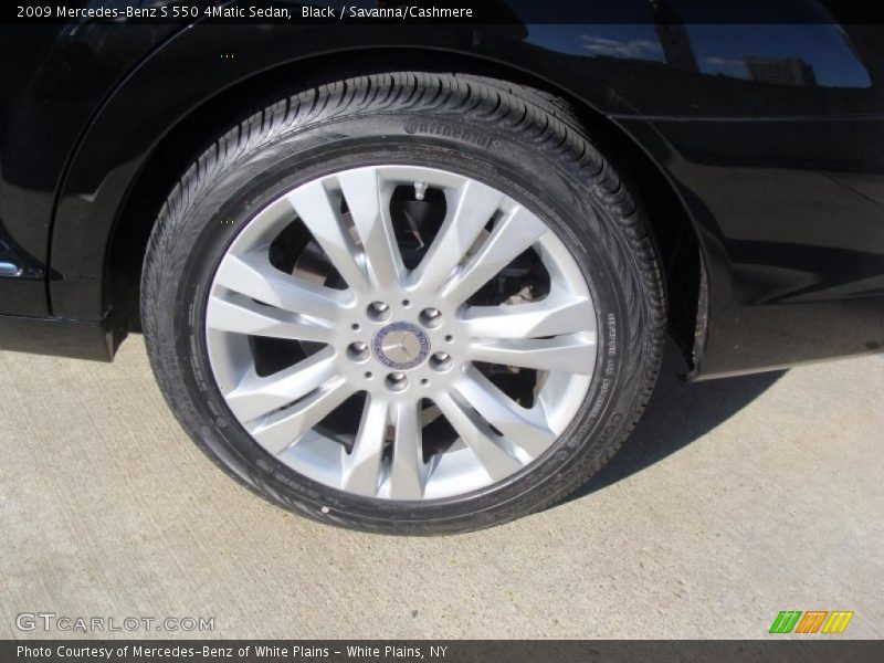 Black / Savanna/Cashmere 2009 Mercedes-Benz S 550 4Matic Sedan
