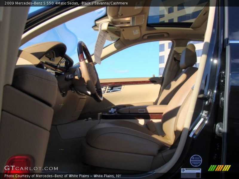 Black / Savanna/Cashmere 2009 Mercedes-Benz S 550 4Matic Sedan