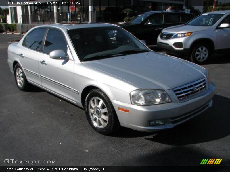 Crystal Silver / Gray 2001 Kia Optima SE V6