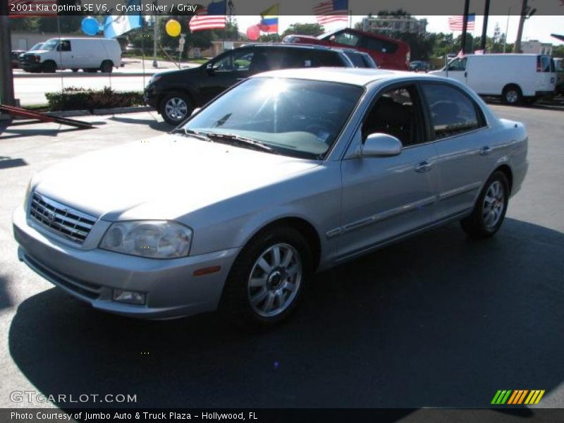 Crystal Silver / Gray 2001 Kia Optima SE V6