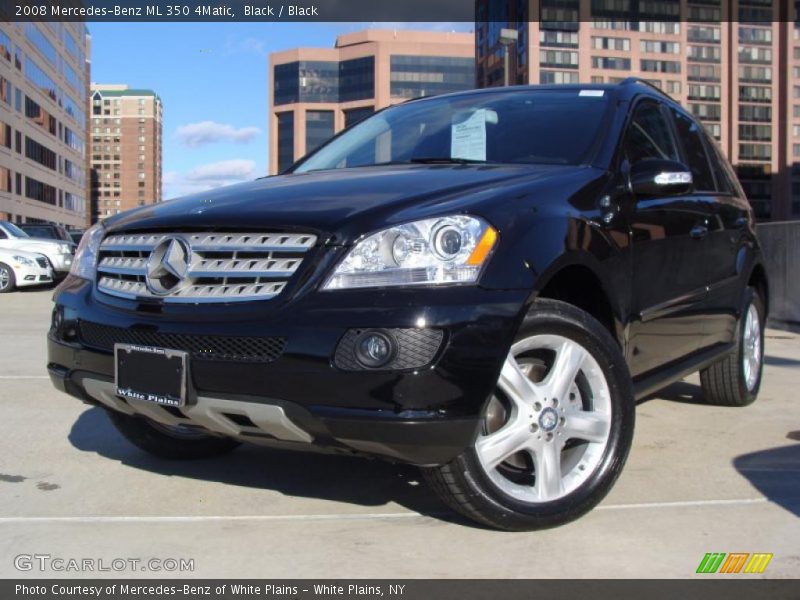 Black / Black 2008 Mercedes-Benz ML 350 4Matic
