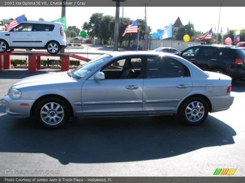 Crystal Silver / Gray 2001 Kia Optima SE V6