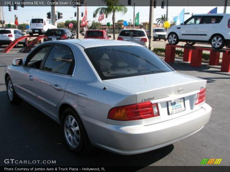 Crystal Silver / Gray 2001 Kia Optima SE V6