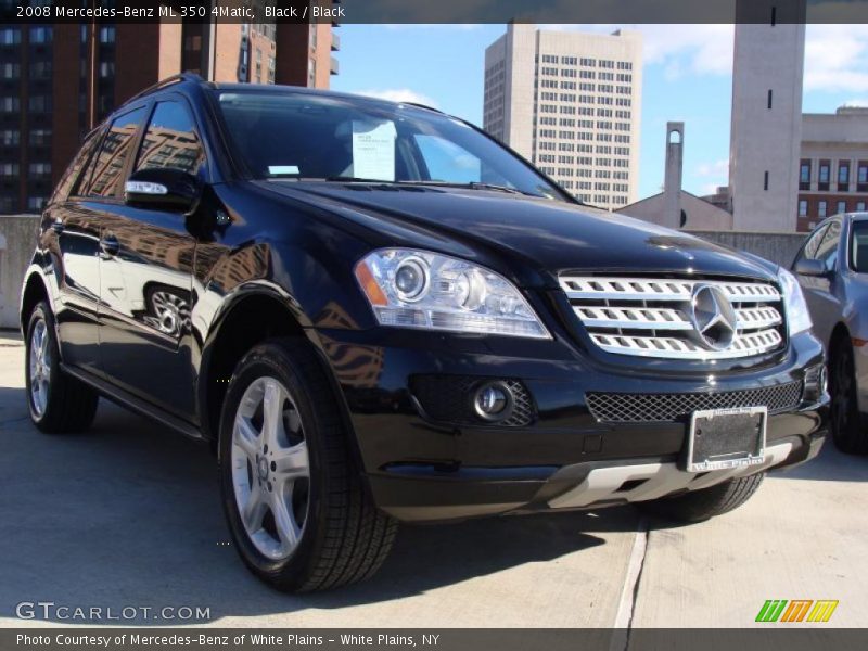 Black / Black 2008 Mercedes-Benz ML 350 4Matic