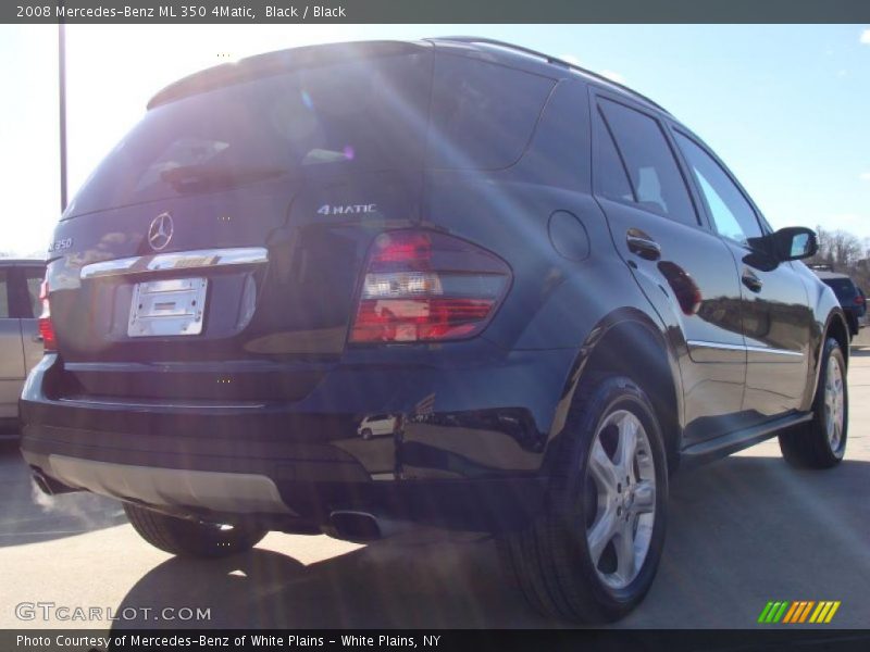 Black / Black 2008 Mercedes-Benz ML 350 4Matic