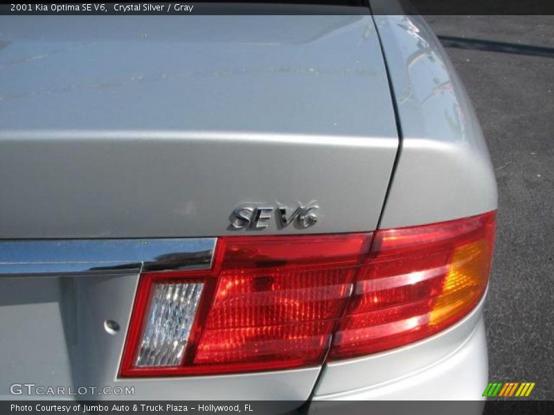 Crystal Silver / Gray 2001 Kia Optima SE V6