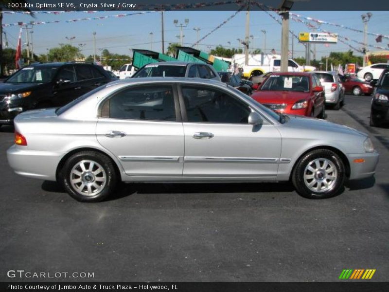 Crystal Silver / Gray 2001 Kia Optima SE V6