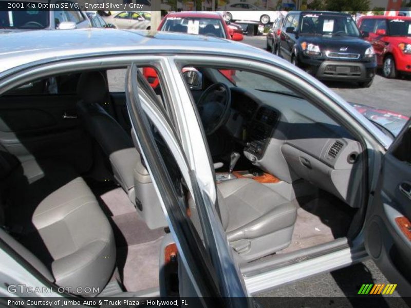 Crystal Silver / Gray 2001 Kia Optima SE V6