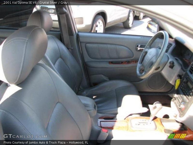 Crystal Silver / Gray 2001 Kia Optima SE V6