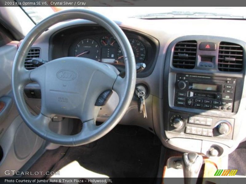 Crystal Silver / Gray 2001 Kia Optima SE V6