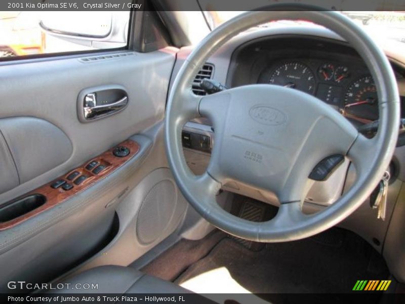 Crystal Silver / Gray 2001 Kia Optima SE V6