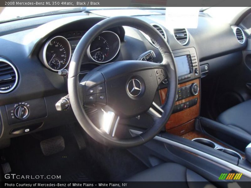 Black / Black 2008 Mercedes-Benz ML 350 4Matic