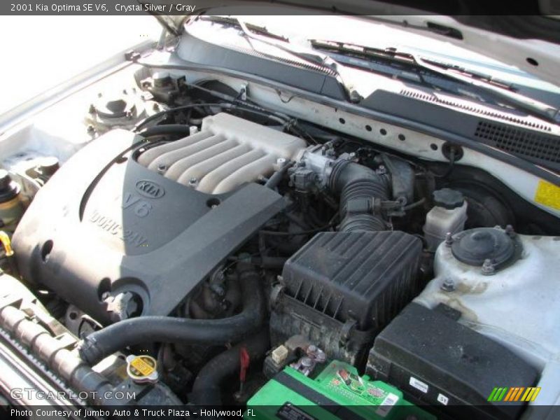 Crystal Silver / Gray 2001 Kia Optima SE V6