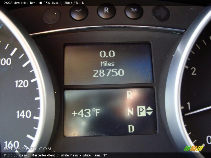 Black / Black 2008 Mercedes-Benz ML 350 4Matic