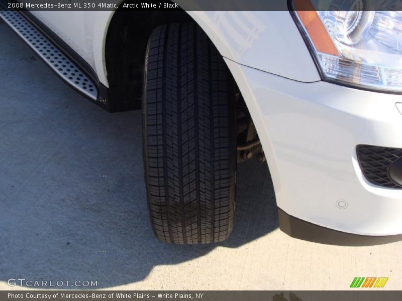 Arctic White / Black 2008 Mercedes-Benz ML 350 4Matic