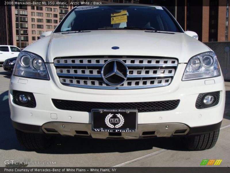 Arctic White / Black 2008 Mercedes-Benz ML 350 4Matic