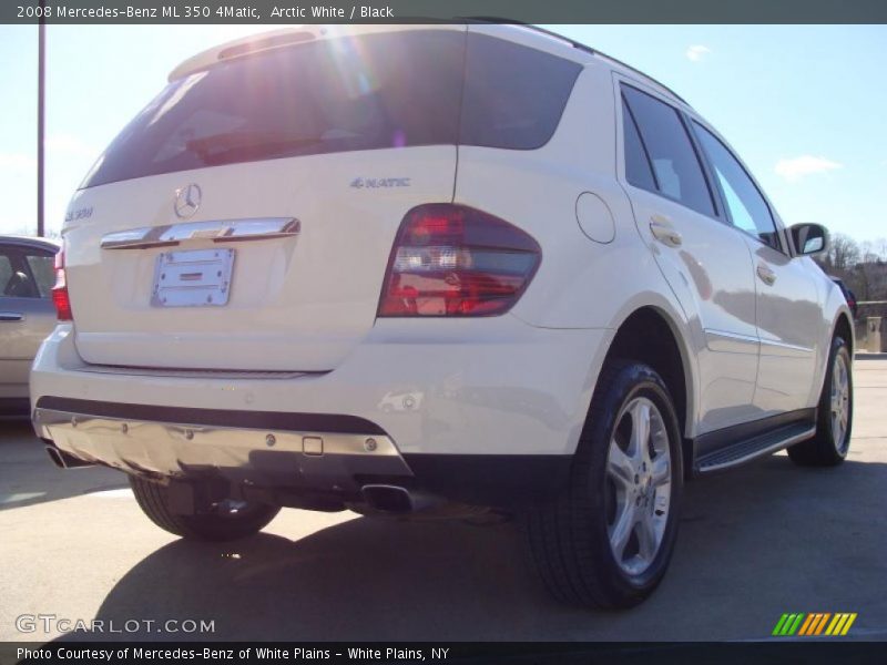 Arctic White / Black 2008 Mercedes-Benz ML 350 4Matic