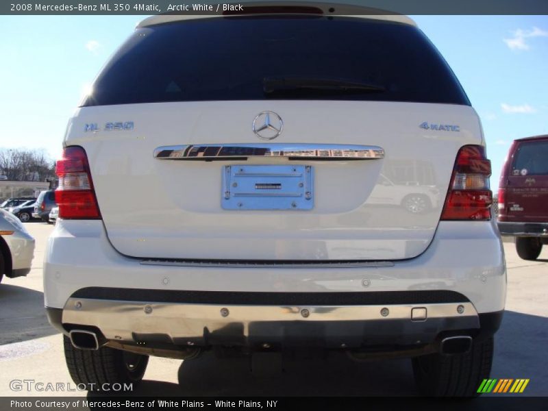 Arctic White / Black 2008 Mercedes-Benz ML 350 4Matic