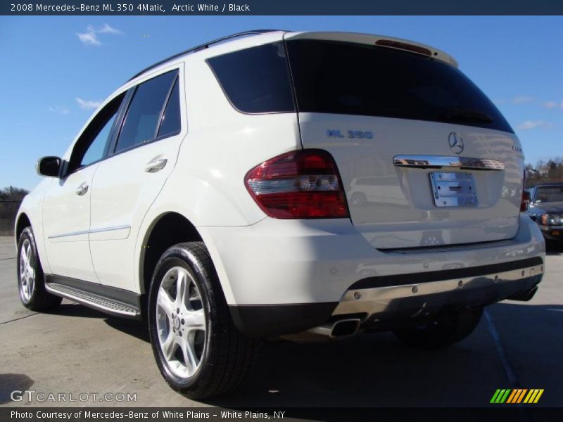 Arctic White / Black 2008 Mercedes-Benz ML 350 4Matic