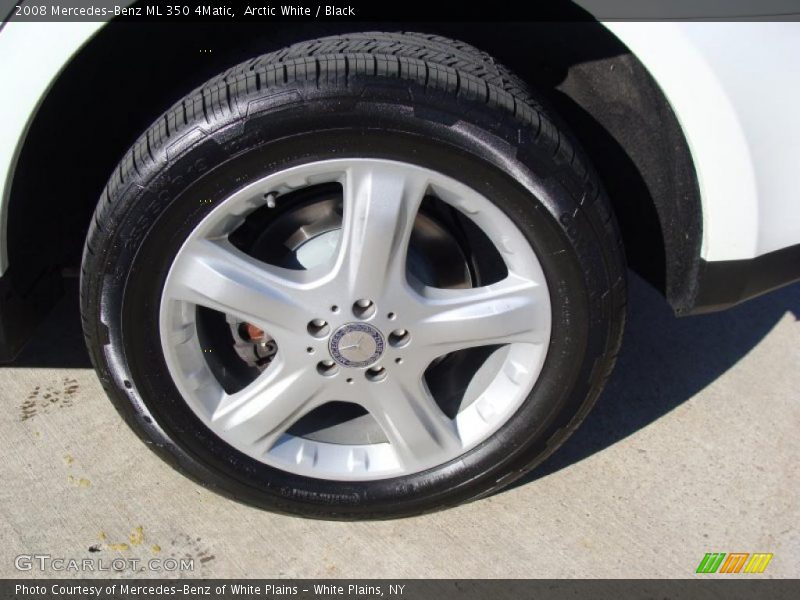 Arctic White / Black 2008 Mercedes-Benz ML 350 4Matic