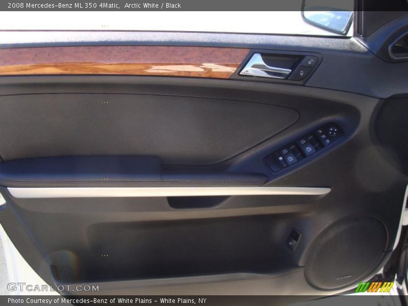 Arctic White / Black 2008 Mercedes-Benz ML 350 4Matic