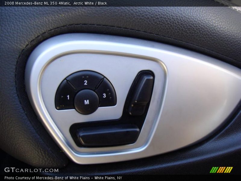 Arctic White / Black 2008 Mercedes-Benz ML 350 4Matic