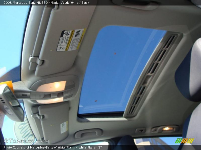 Arctic White / Black 2008 Mercedes-Benz ML 350 4Matic